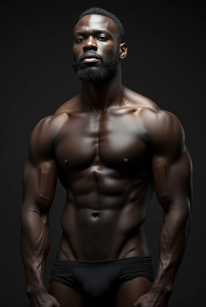 Black man with huge hard penis