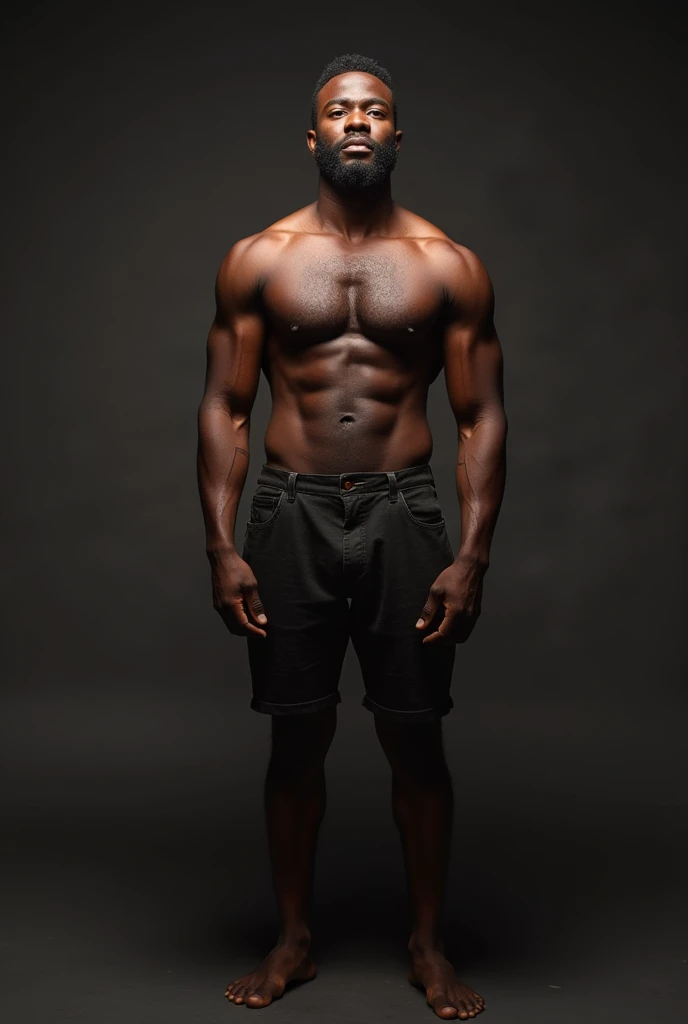 Black man with huge hard penis
