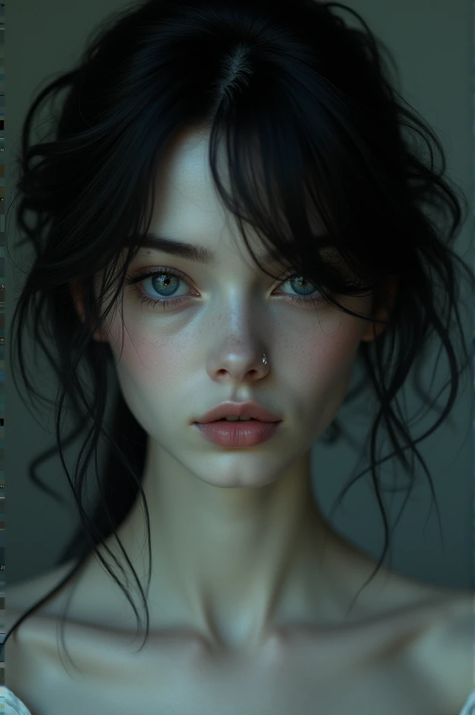 One eye girl with no clothes 
