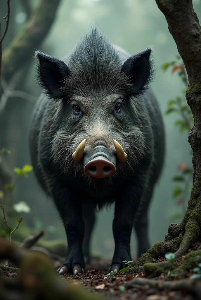 A boar with a stink-eye

