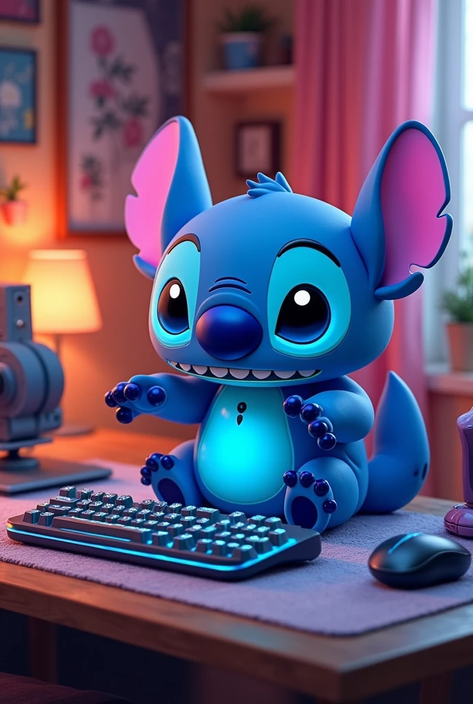 Stitch gamer pc mignon