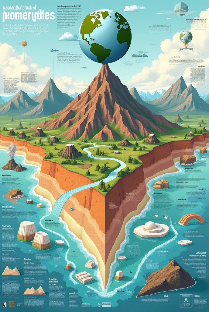 Create an infographic of geomorphology