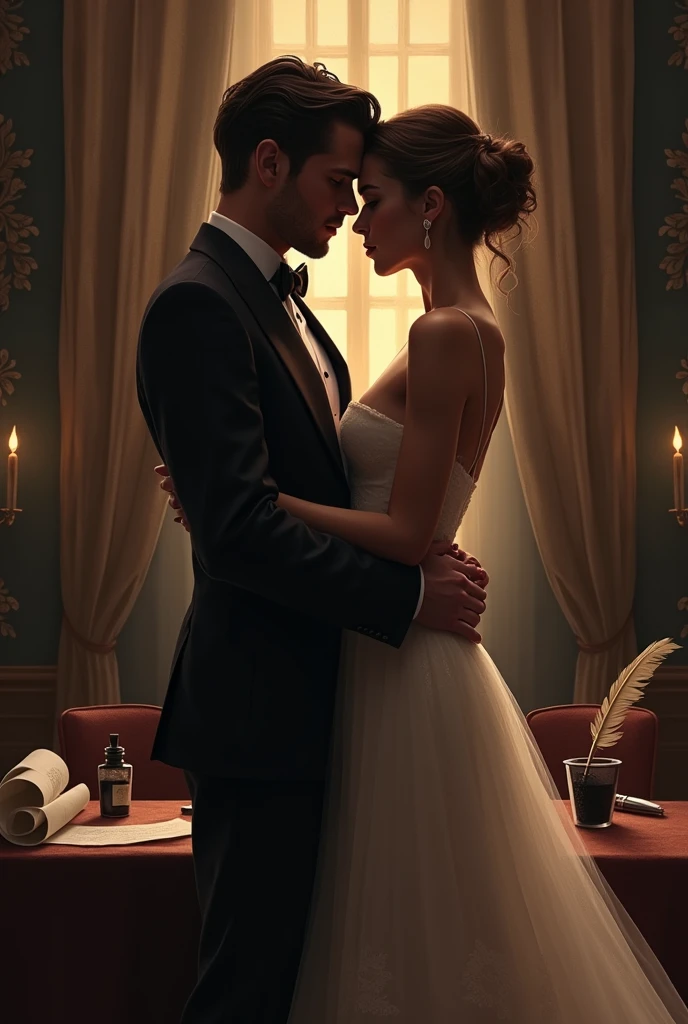 Create a Romance and Contract Book Cover 
