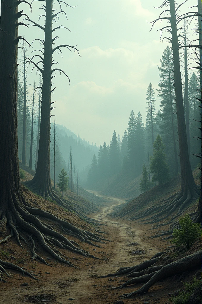 Well deforested area