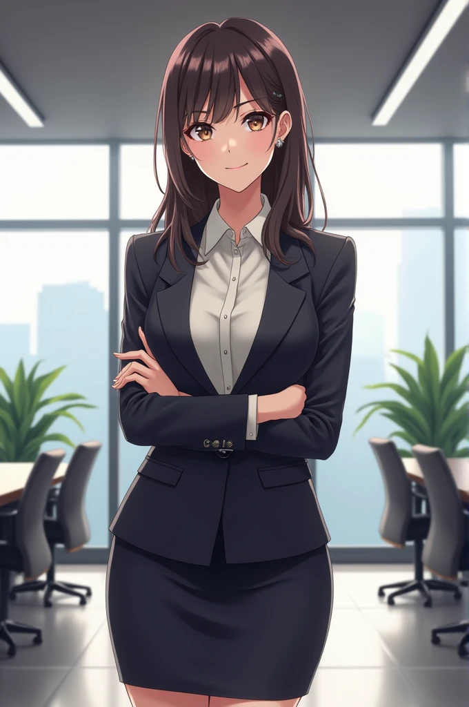 Anime business woman 
