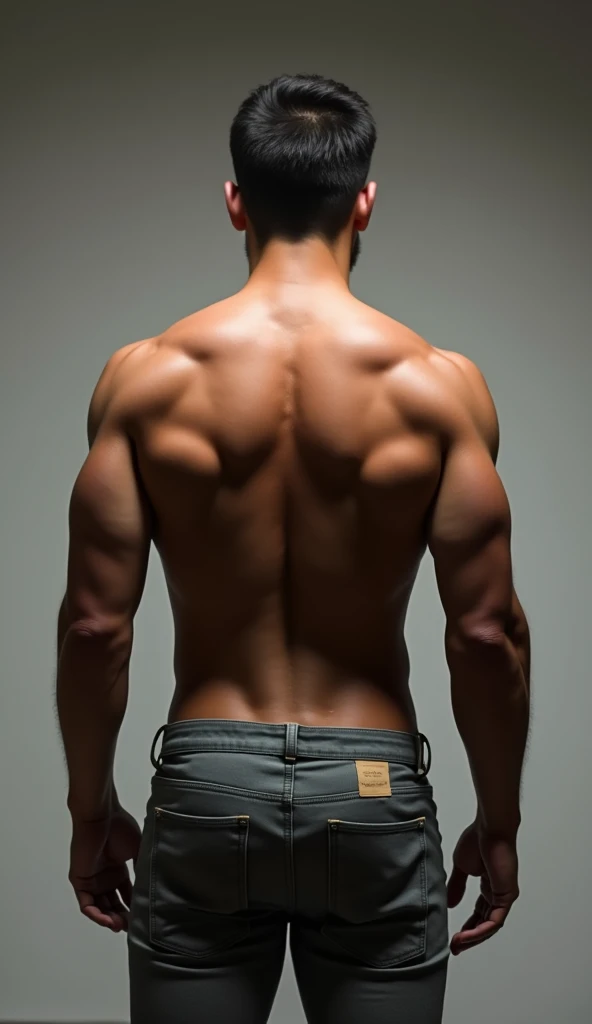man back side