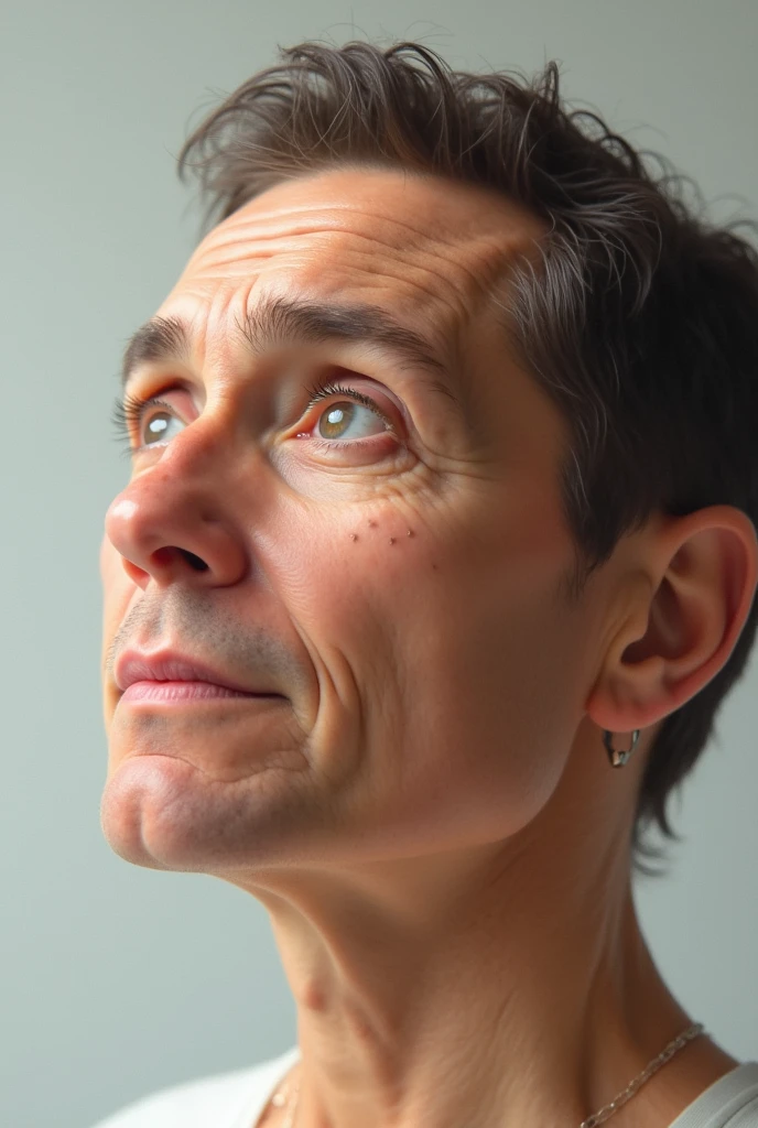 Build up the eye muscles of your face by looking up to the left