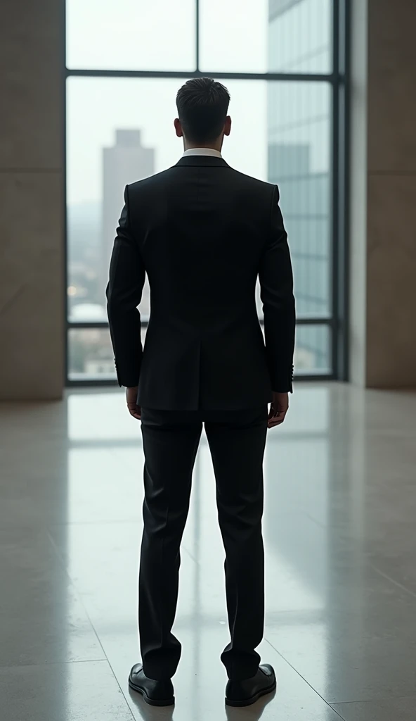 man in suit back side
