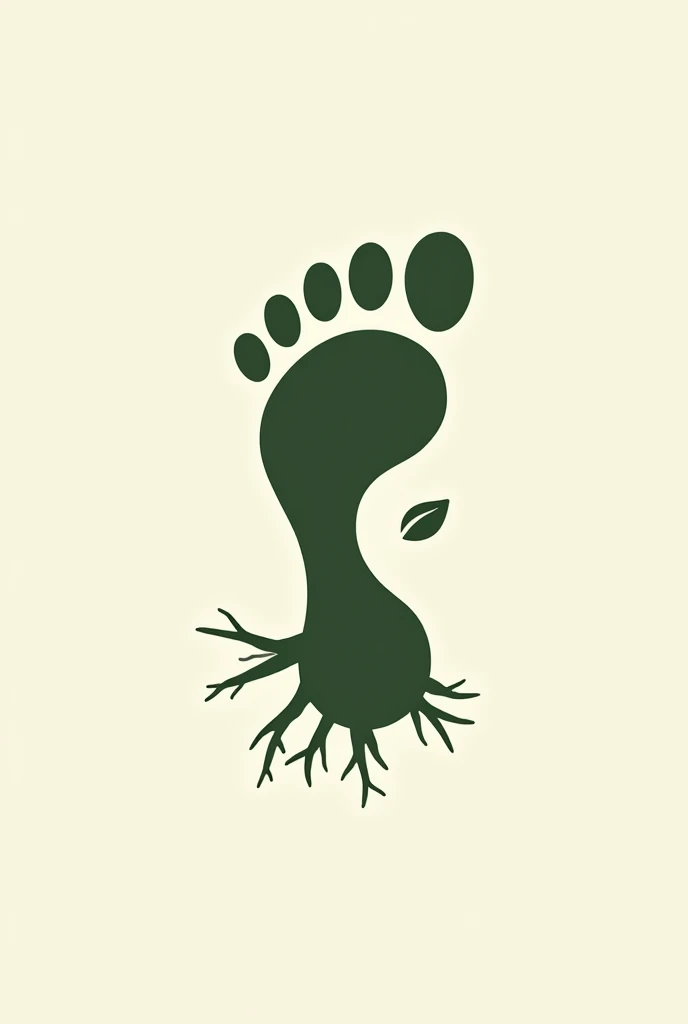 logo with a tree footprint