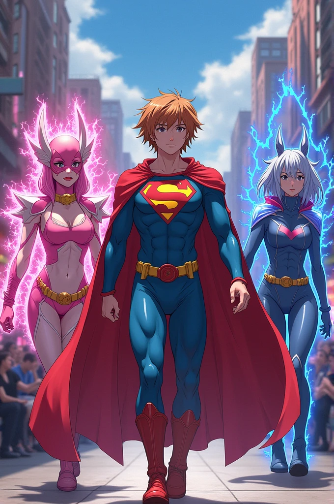 Anime style superhero cosplay contest 
