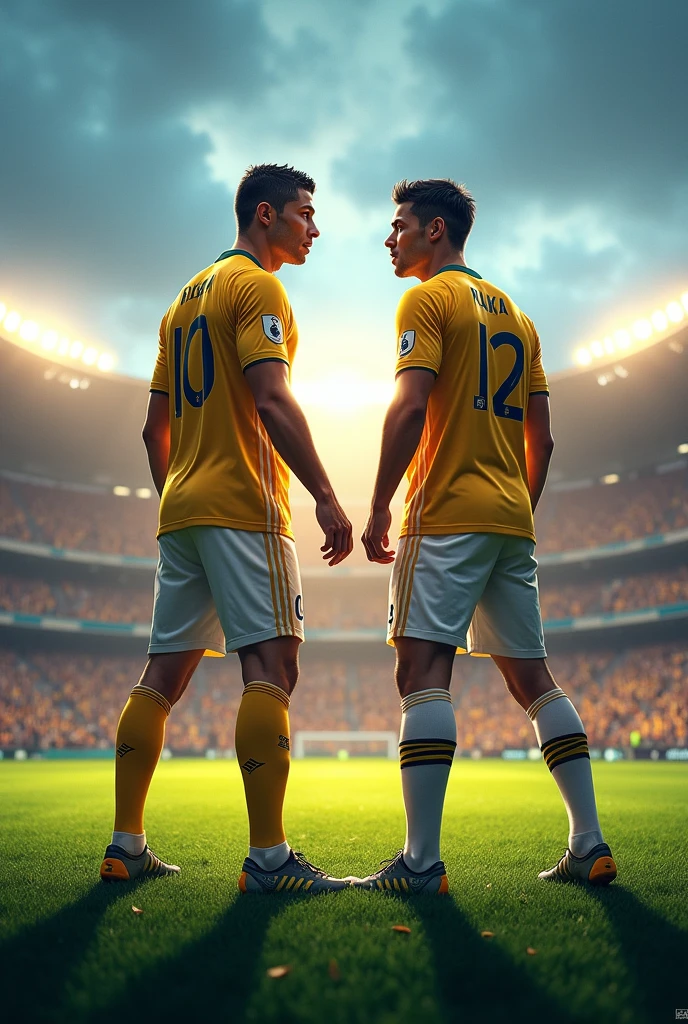 Cristiano Ronaldo with kaka