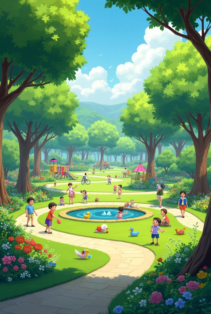 colorful park
