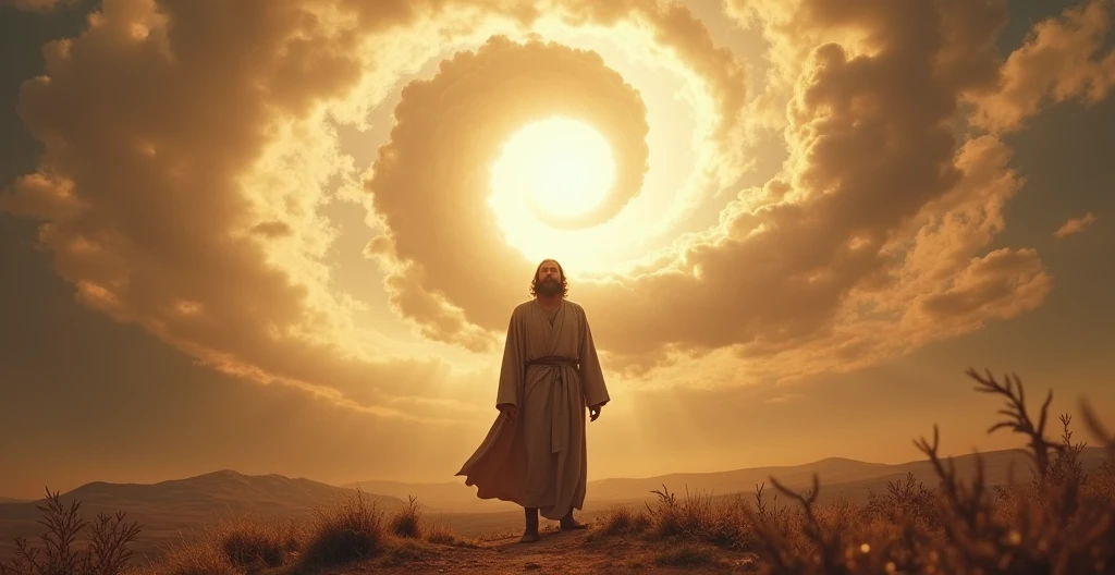 Hebrew Elijah being taken to heaven Israel Biblical story, 4k cinematographic image