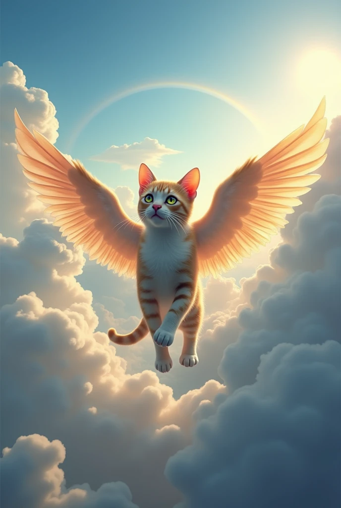 a flying cat