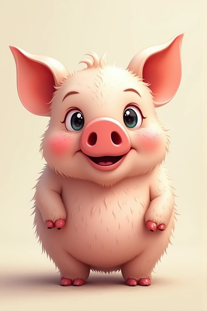 Pig with a pig nose