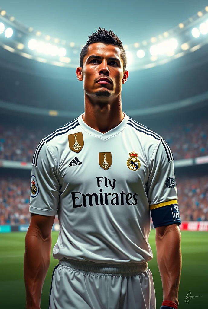 Cristiano Ronaldo who won Real Madrid: 2 La Liga titles, 2 King's Cup, 4 UEFA Champions League titles.