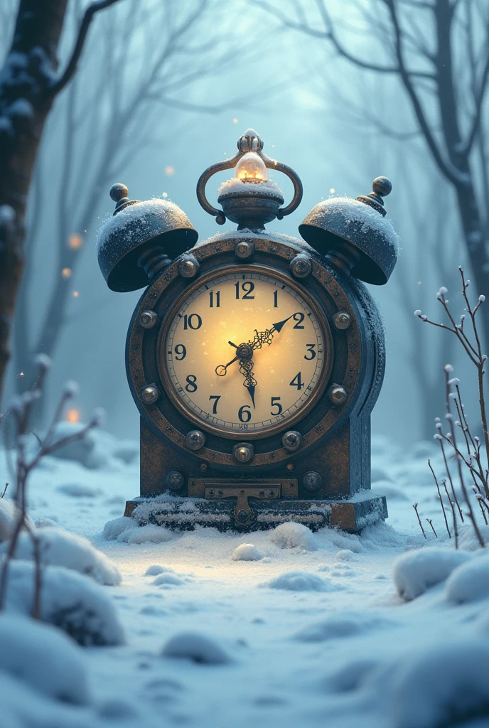Time clock and a talking voice, forst.