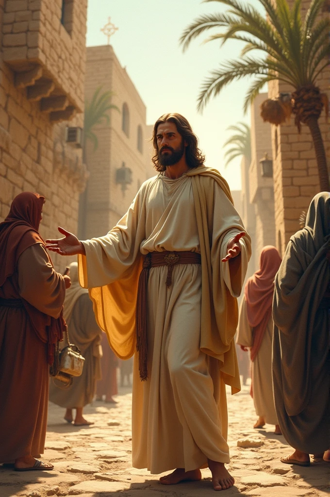 Jesus in the middle of Bethlehem