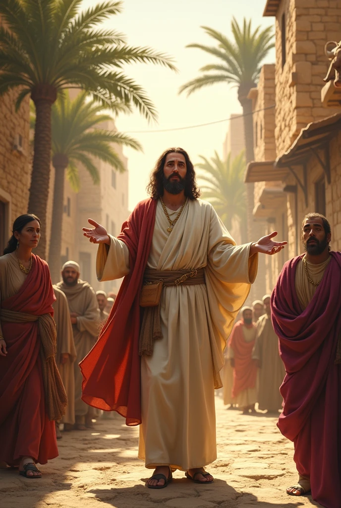 Jesus in the middle of Bethlehem