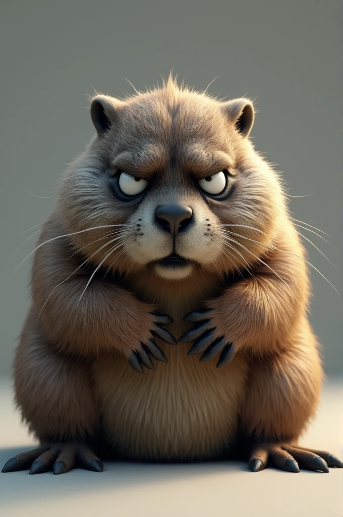 Groundhog using blender crying