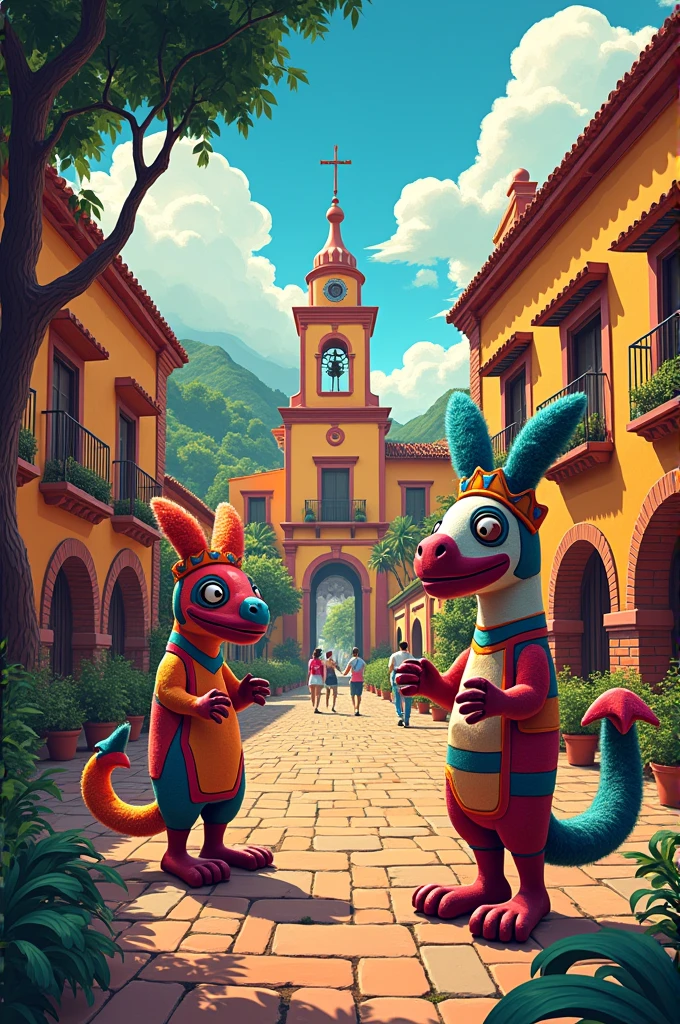Create an advertisement for a classics festival with the name of the place called alebrije