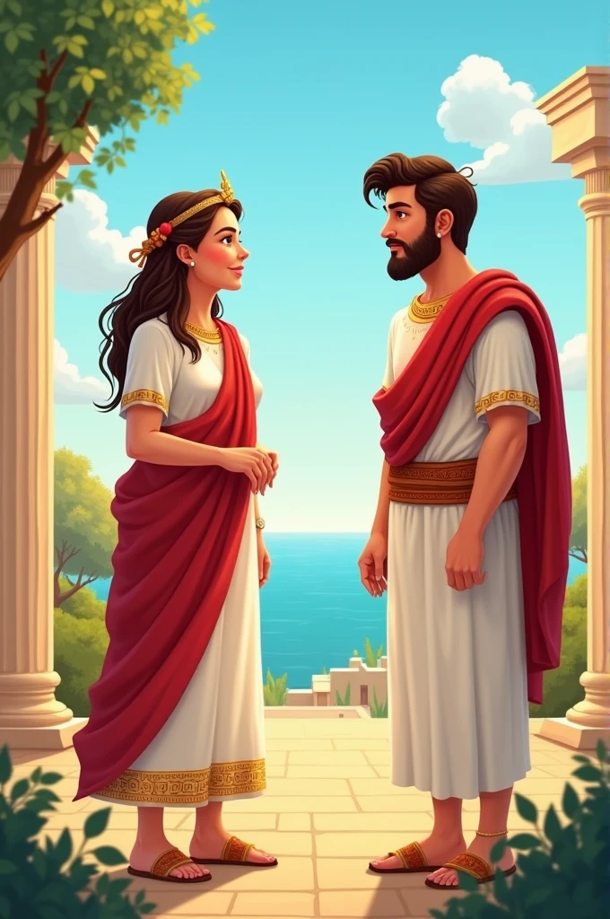greeks , man woman , clothing image for children