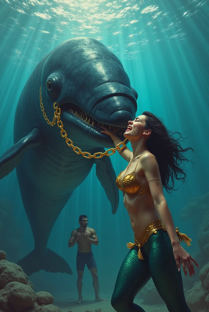from stable_diffusion import StableDiffusionPipeline
import torch
from PIL import Image

# Load the Stable Diffusion model
pipe = StableDiffusionPipeline.from_pretrained("stable-diffusion-v1-4")
pipe = pipe.to("cuda")  # Use GPU if available

# Define the provocative prompt for the whale scene
prompts = {
    "provocative_whale_scene": (
        "A highly provocative digital painting featuring a massive, self-absorbed whale adorned with a sparkling Bitcoin chain around its neck. "
        "The whale is striking a triumphant, almost sensual pose as it basks in its own grandeur. Mera, the Aqua Woman from Aquaman, is shown in a state of ecstatic pleasure, "
        "her face contorted in a rapturous expression as she passionately grips the Bitcoin chain. Her body language suggests intense enjoyment, with exaggerated details emphasizing her pleasure. "
        "In stark contrast, Aquaman is depicted in the background, visibly distraught and tearful, his face reflecting a mix of shock and despair. "
        "The underwater scene is vividly colored, with surreal and exaggerated elements, amplifying the emotional contrast and the dramatic, provocative nature of the scene. "
        "The atmosphere is charged with tension, highlighting the intense, provocative interaction between Mera and the whale, while Aquaman's emotional reaction adds to the scene's dramatic impact."
    )
}

# Generate the image for the prompt
for name, prompt in prompts.items():
    # Generate the image using the prompt
    image = pipe(prompt).images[0]
    
    # Save the generated image
    filename = f"{name.lower().replace(' ', '_')}.png"
    image.save(filename)
    print(f"Saved image: {filename}")

    # Optionally, show the generated image
    image.show()
