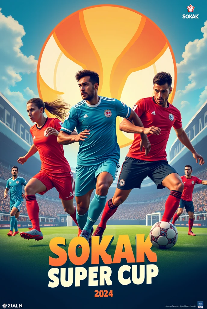 Placat for the football tournament „SOKAK SUPER CUP 2024“