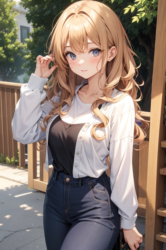 loose curly hair