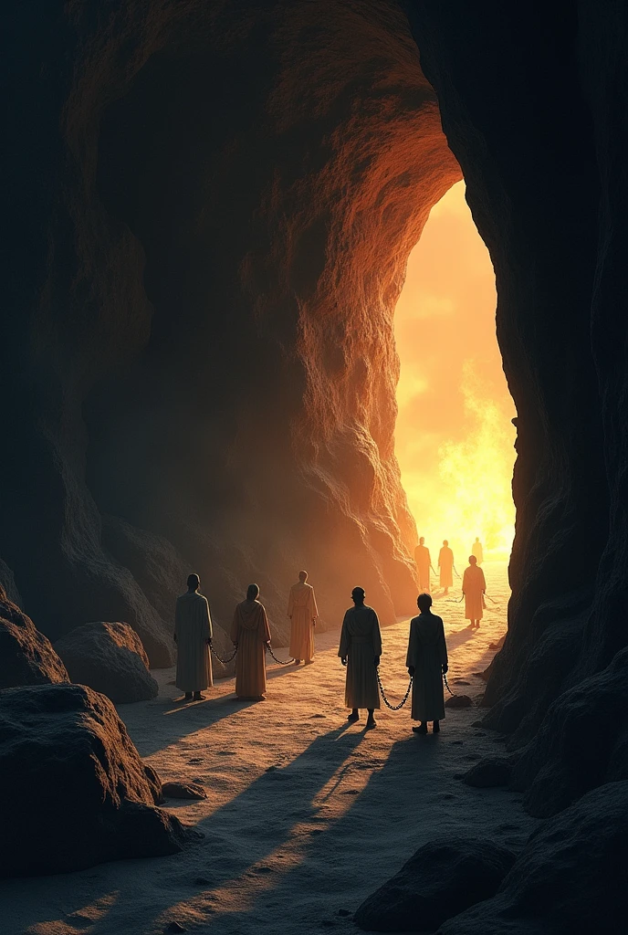 illustration of plato's allegory of the cave