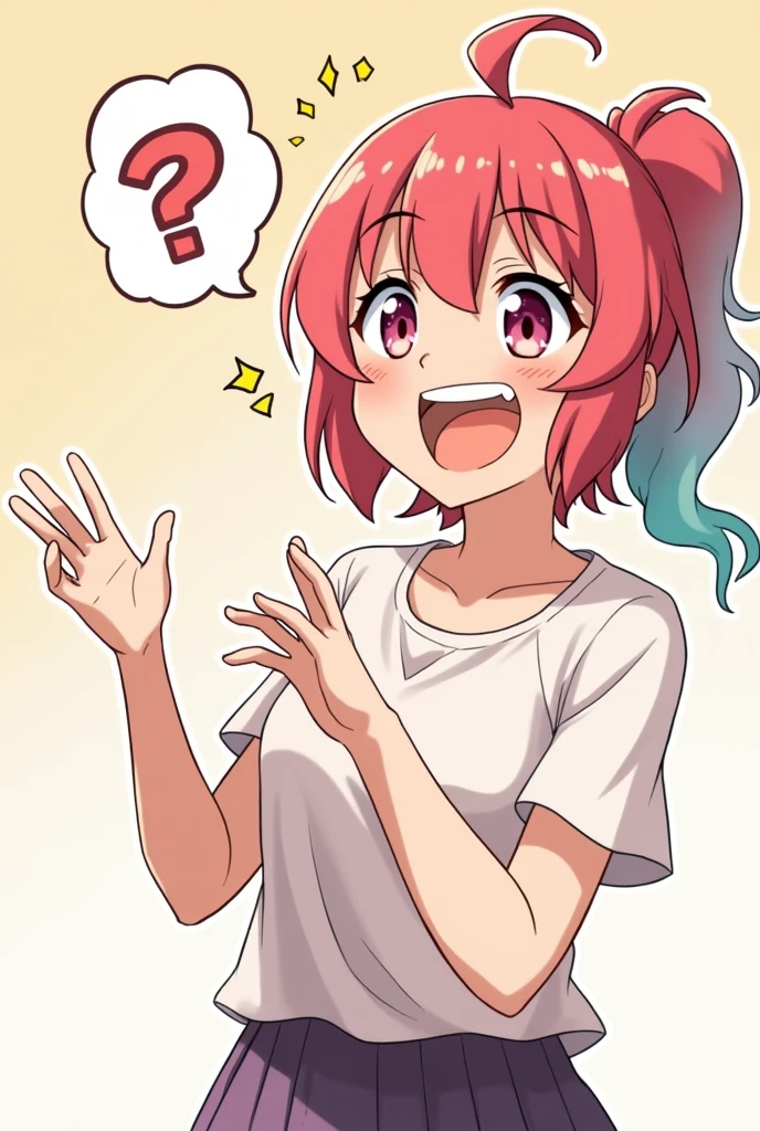 Gif of anime girl explaining something