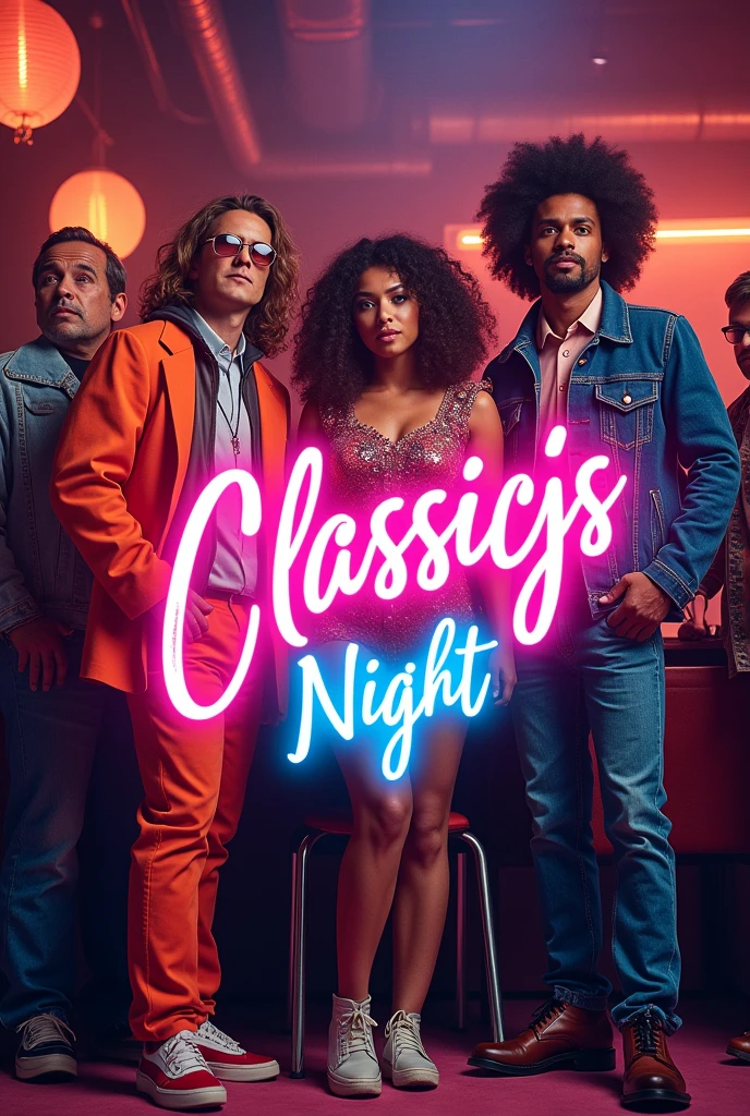 An advertisement for a classics night party with the name of the place called alebrije adds classics night