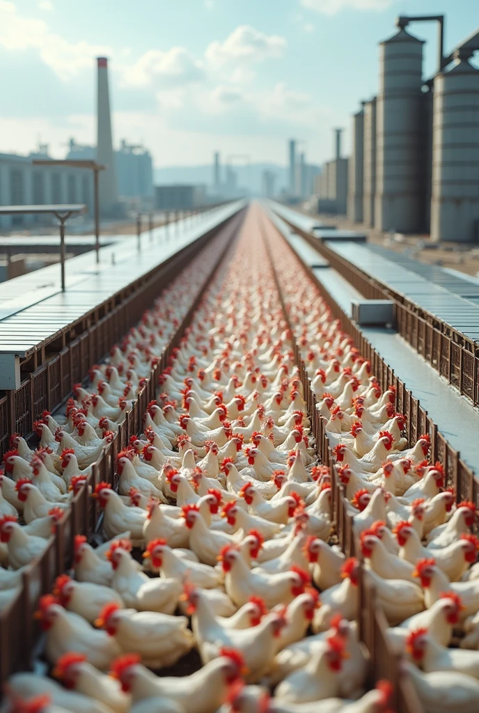 Model of an industrialized poultry house 