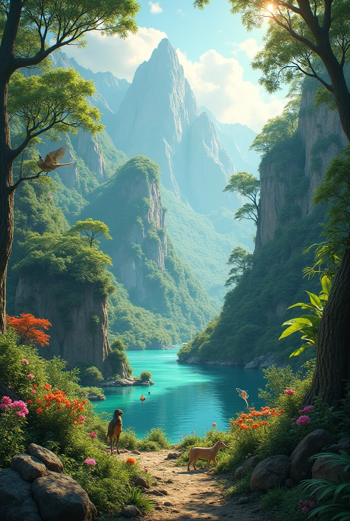 Make a world with biodiversity with all ecosystems and animals