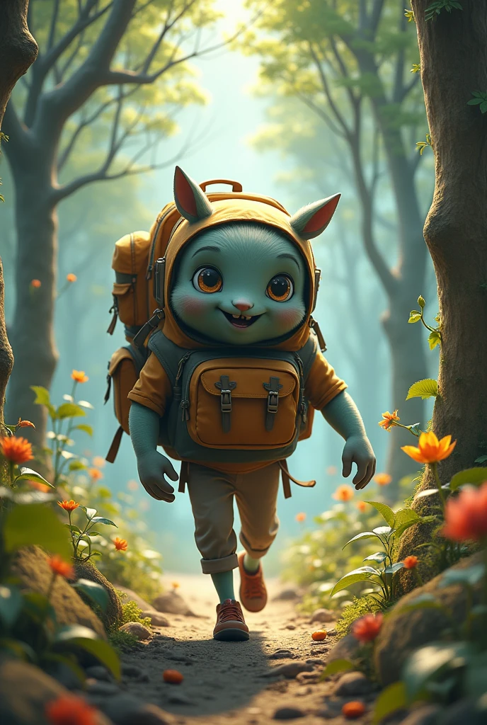 I liked the image above, but the big backpack still doesn&#39;t look like a character is being carried. In this case, this backpack needs to look like a character being carried