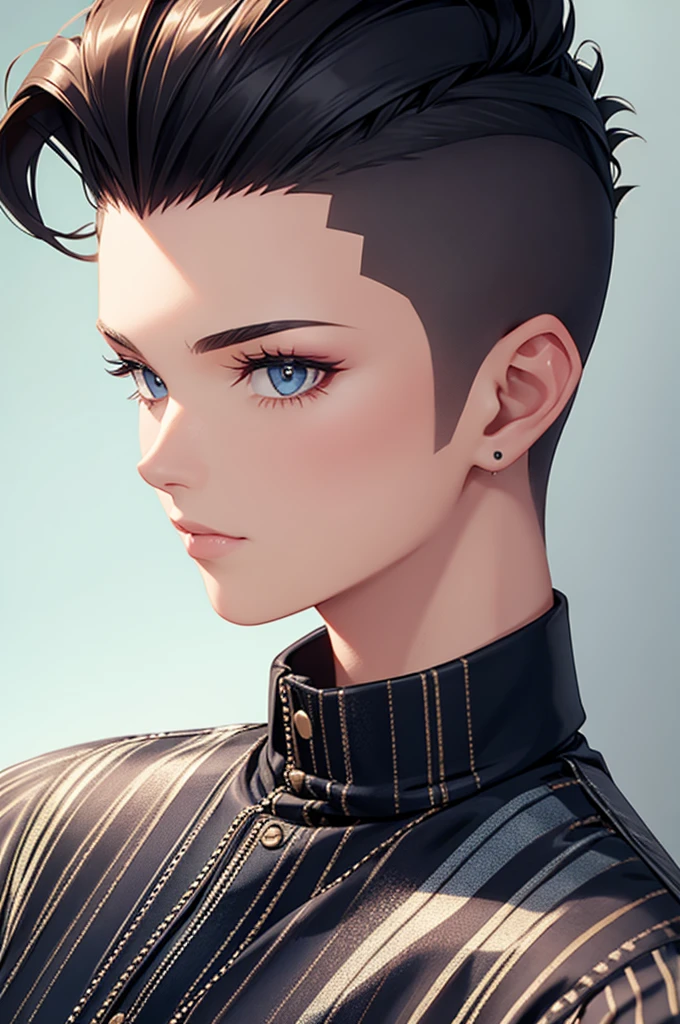 shaved sides