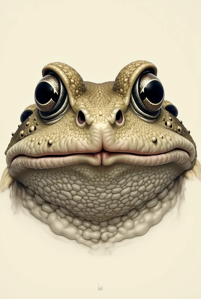 Illustration of a toad's face