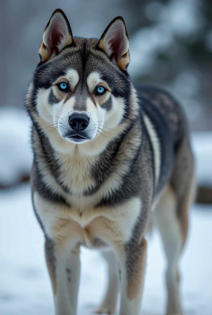 Pitbull cross husky dog blue eyes