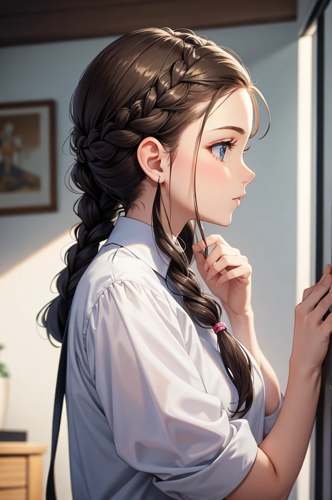 french braid hair