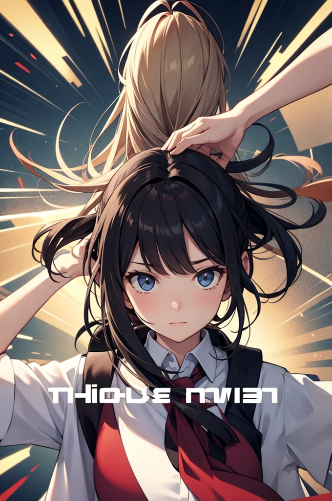 flipped hair