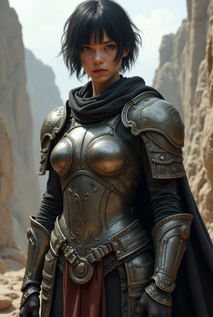 short hair armor girl