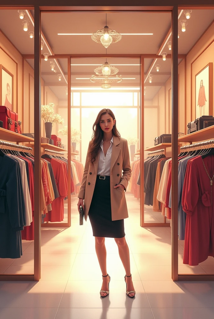 generates an image of a ladies' clothing store with a Lady Styles sign