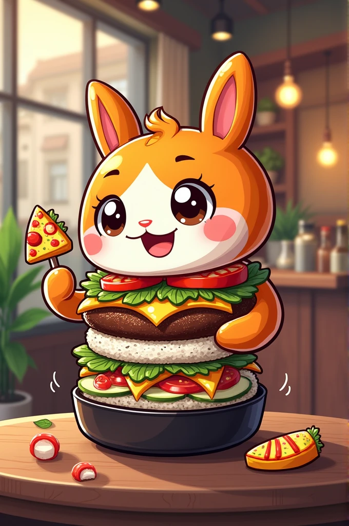 A Sushi Pizza Burger Café logo