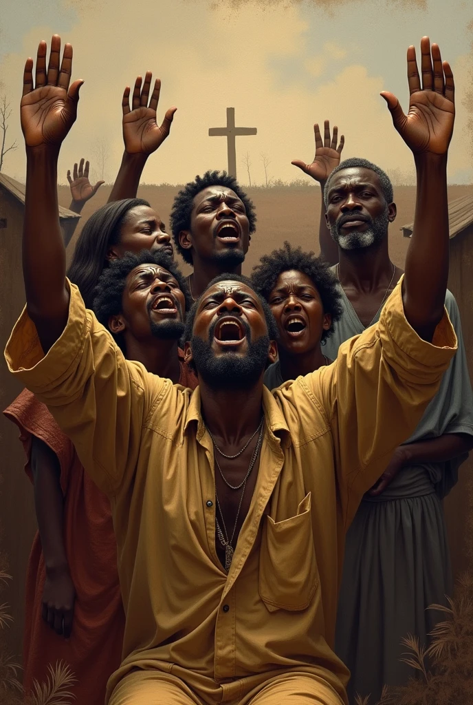 An African family crying out to God to free their son who was bewitched by his wife to forgive her for the betrayal she committed  