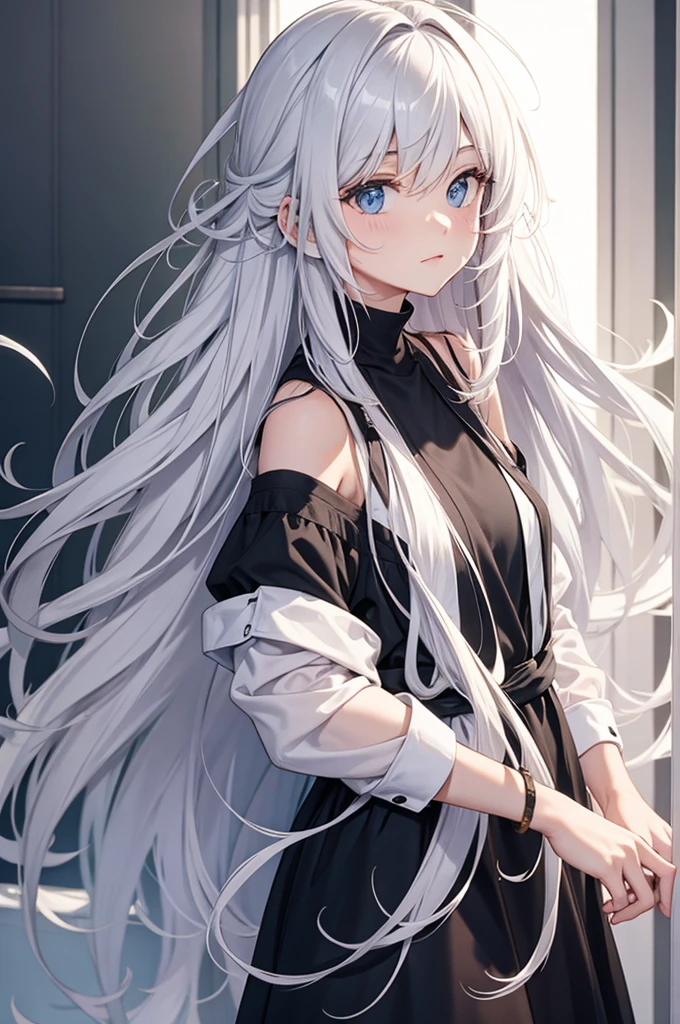 long messy hair