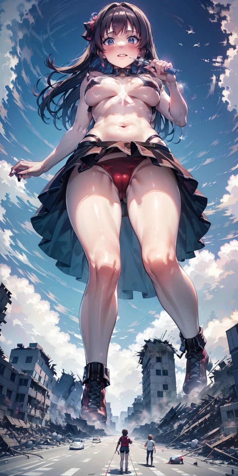 walk、City of toys、(((Toy Army)))、(((A lot of tanks)))、Whole body Description、looking at the camera、Embarrassed、Sweat it out,Heterochromia of the iris,shoulder,off-the-shoulder-coat,mini skirt, Half-open,Evil smile,blush,Open your mouth, sweating,Braid,Black High Leg,vapour,Red clothes,Sitting,Sitting,2-pin,Focus on the legs,Crossing your legs,Ankle boots,Ocean(((Whole body Description)))、Fisheye Lens、looking at the camera、Embarrassed、(((Super huge breasts)))、(((Plump thighs)))、(((Bigger than a skyscraper)))((((、Ruins of rubble))))、Lots of big explosions、fire、cigarette、City streets、Traffic jam、street tree、Pedestrian bridge、Sweat it out、Miniature city,GTS,White socks,1足の裏からvapourが出ている, Destroy a city, a very small big city, miniature metropolis, Explanation of the whole body, GTS, giga ,Giant, Stomping City, Crush City, Small Town, Micro City, High resolution, Highest quality, masterpiece,clown stuffed toy roller coaster Merry-go-round crowd Big Breasts sneakers Bikini Swimwear Paola smile female Giant Giant girl Whole body Destroyed skyscrapers Destroyed cars Crowd Unreal Engine,Cleavage ,Picture , Earrings, Long Hair, 1980s (style) cute picture beauty Analog style whole body crowd amusement park To Amusement parkTo standing giant girl Ferris wheel Jet Coaster crowd Scar Big Breasts White T-shirt Summer clothes Short sleeve Private Server sneakers White socks clock Black Hair smile blue sky Cumulonimbus Contrail female Giant Giant girl Whole body Crowd Unreal Engine,Cleavage ,Picture , Earrings, Long Hair, 1980s (style) cute picture beauty Analog style whole body sneakers