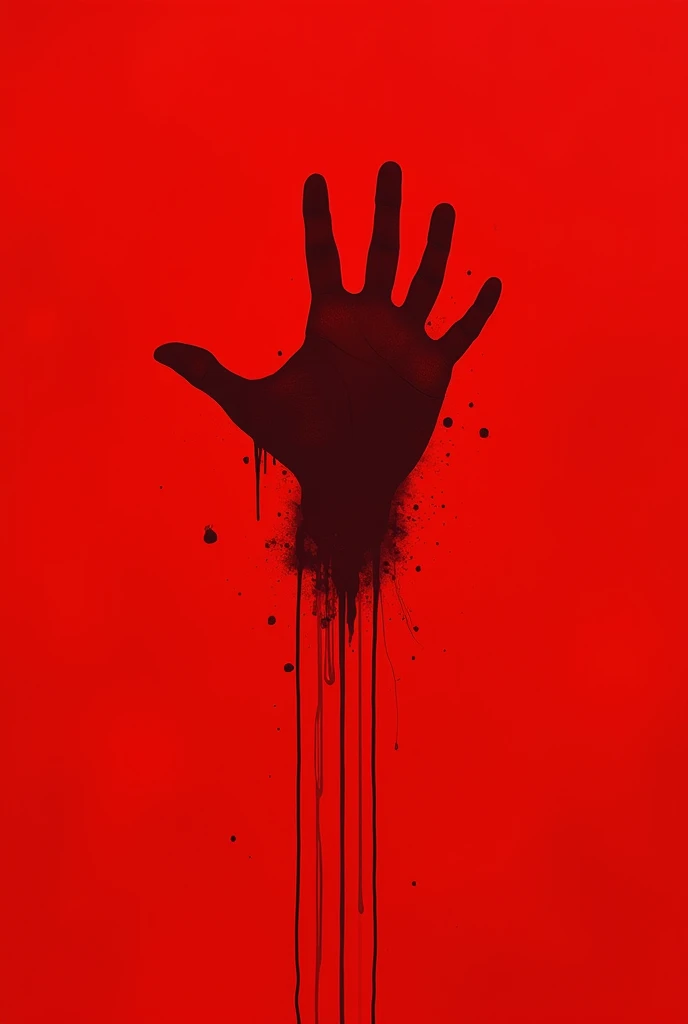 The cover of a book.

A completely black background.

And a hand coming out of the background pointing at the viewer.

The hand must be full of a lot of blood.