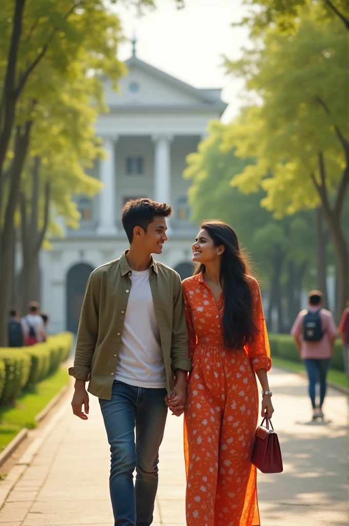 Two Bangladeshi University boy and girl dating in csmpus