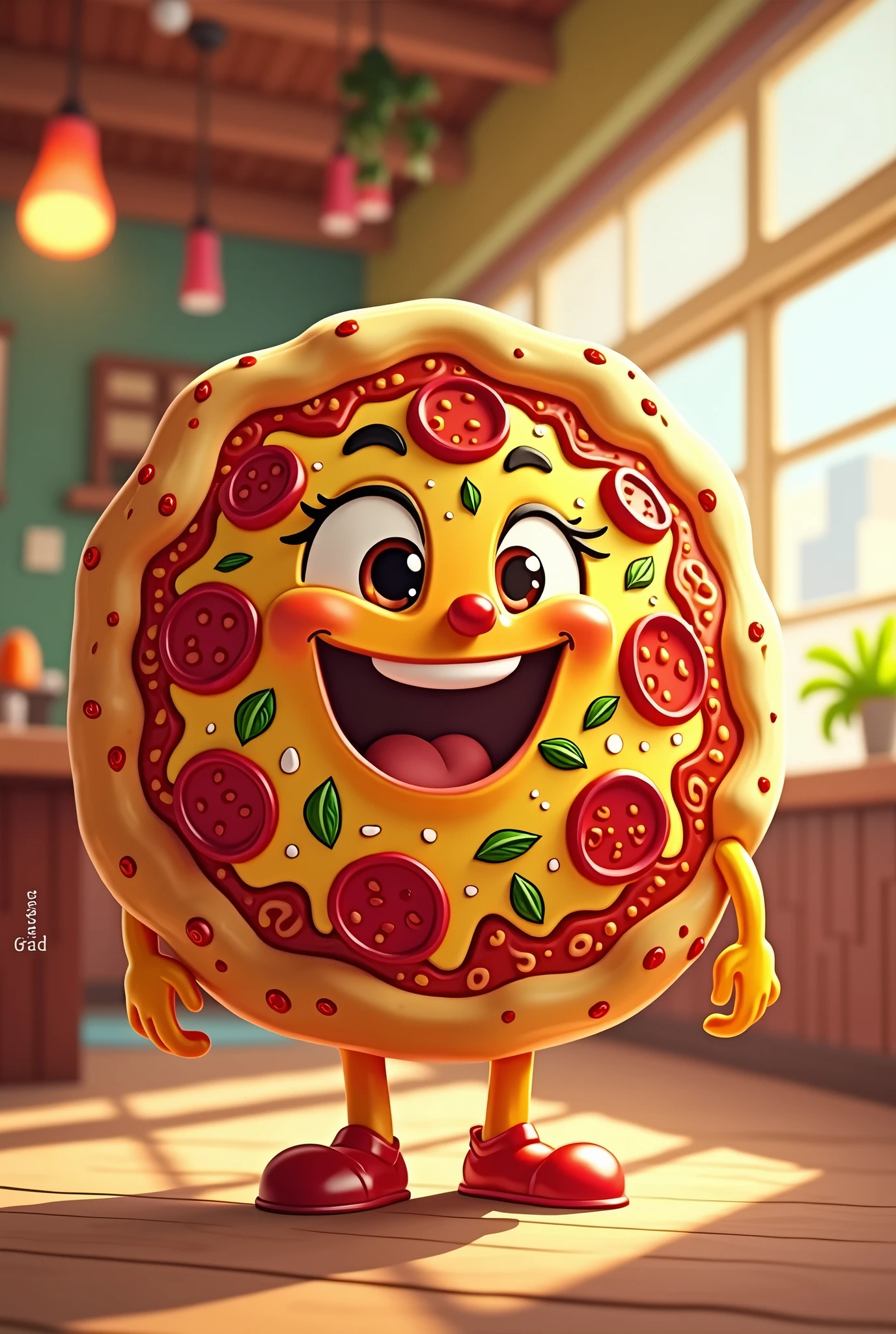 My pizza mascot