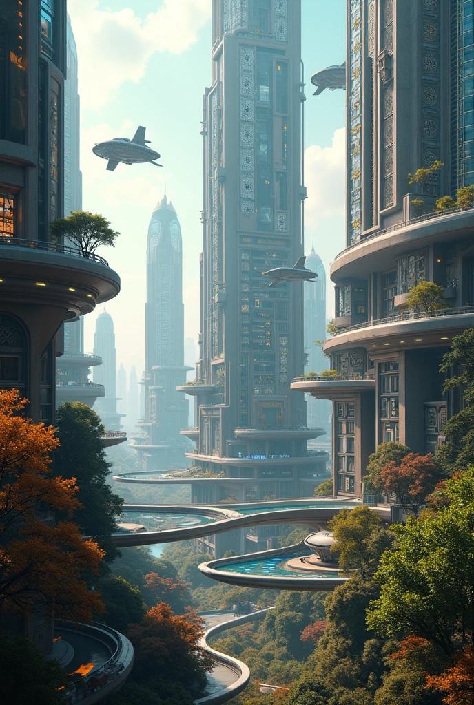 Futuristic African city.Ultra high quality.